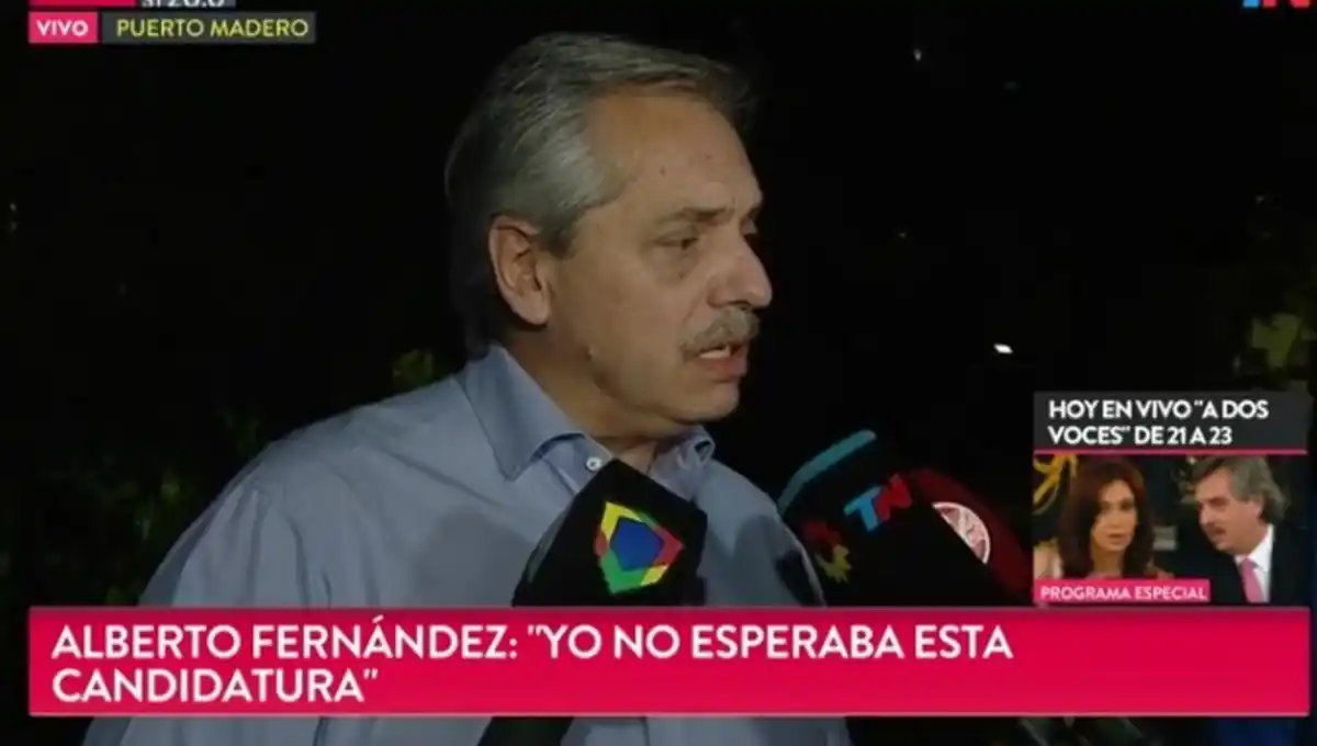 Alberto Fernández, habló por primera vez como precandidato a presidente