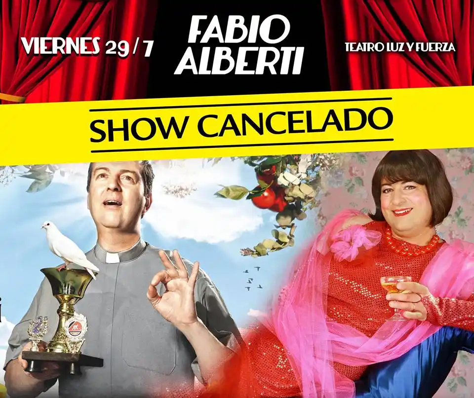 Cancelado Fabio Alberti en Santa Fe