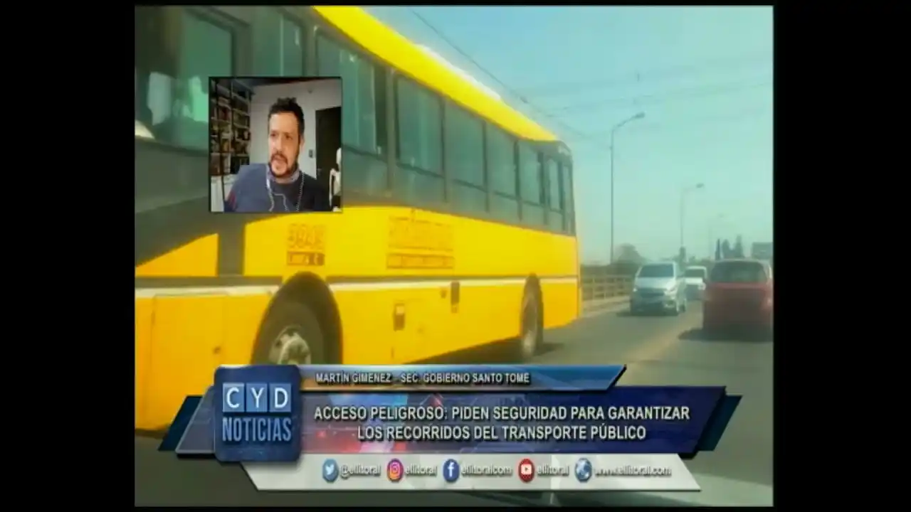 Acceso peligroso: piden seguridad para garantizar los recorridos del transporte público