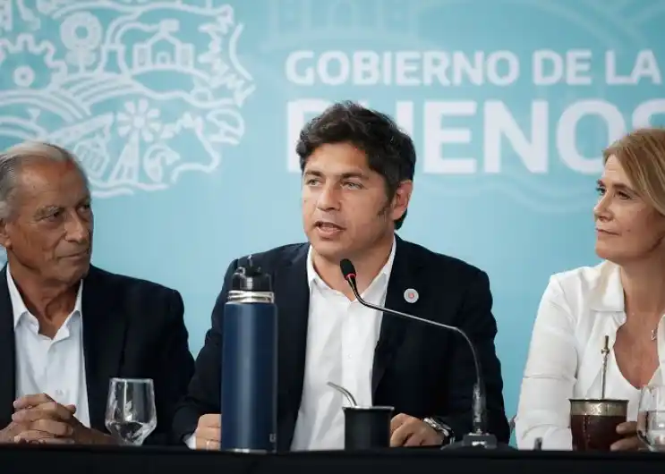 El gobernador Kicillof, duro con las políticas del Gobierno de Javier Milei.