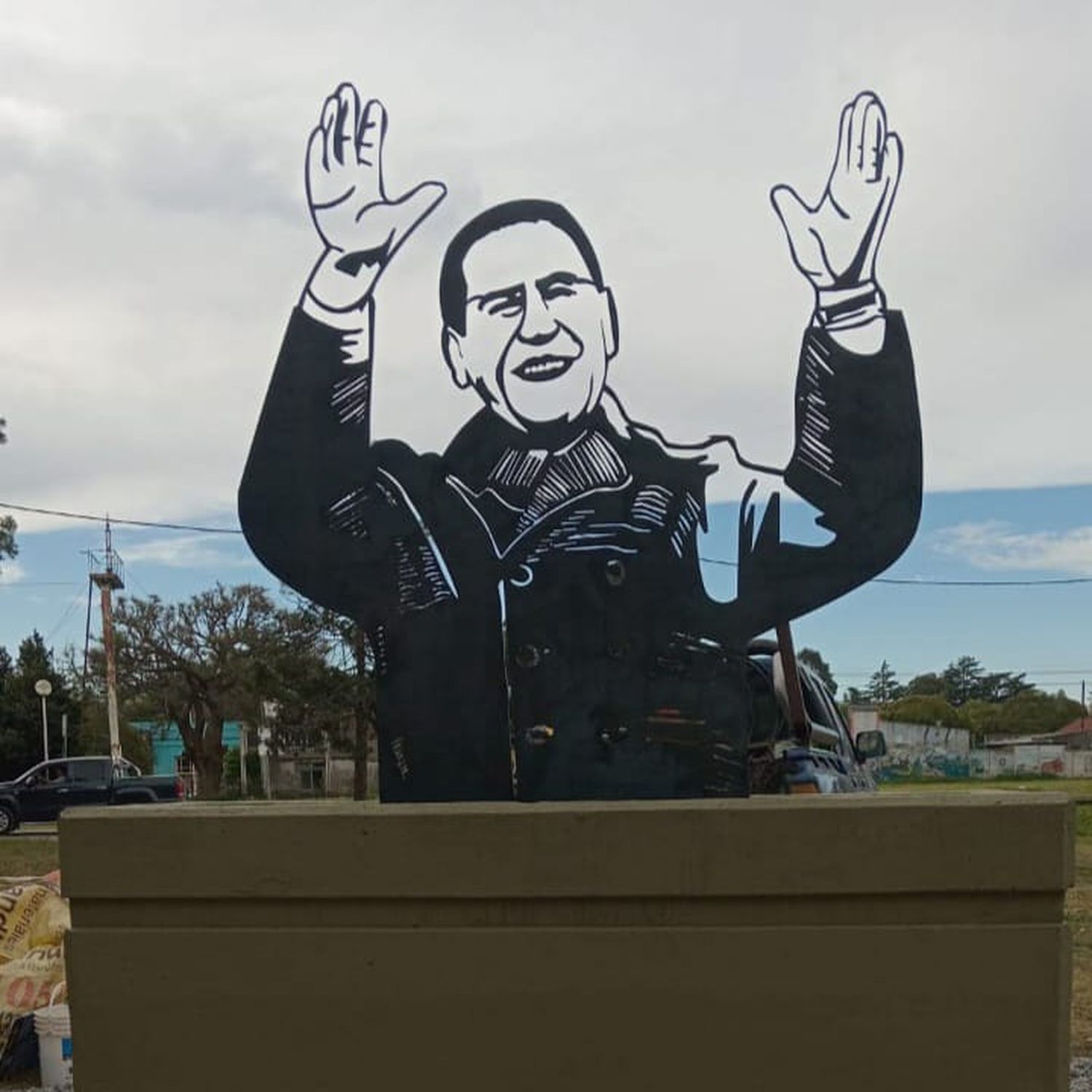 El año pasado robaron el busto de Perón que estaba en esa plaza.