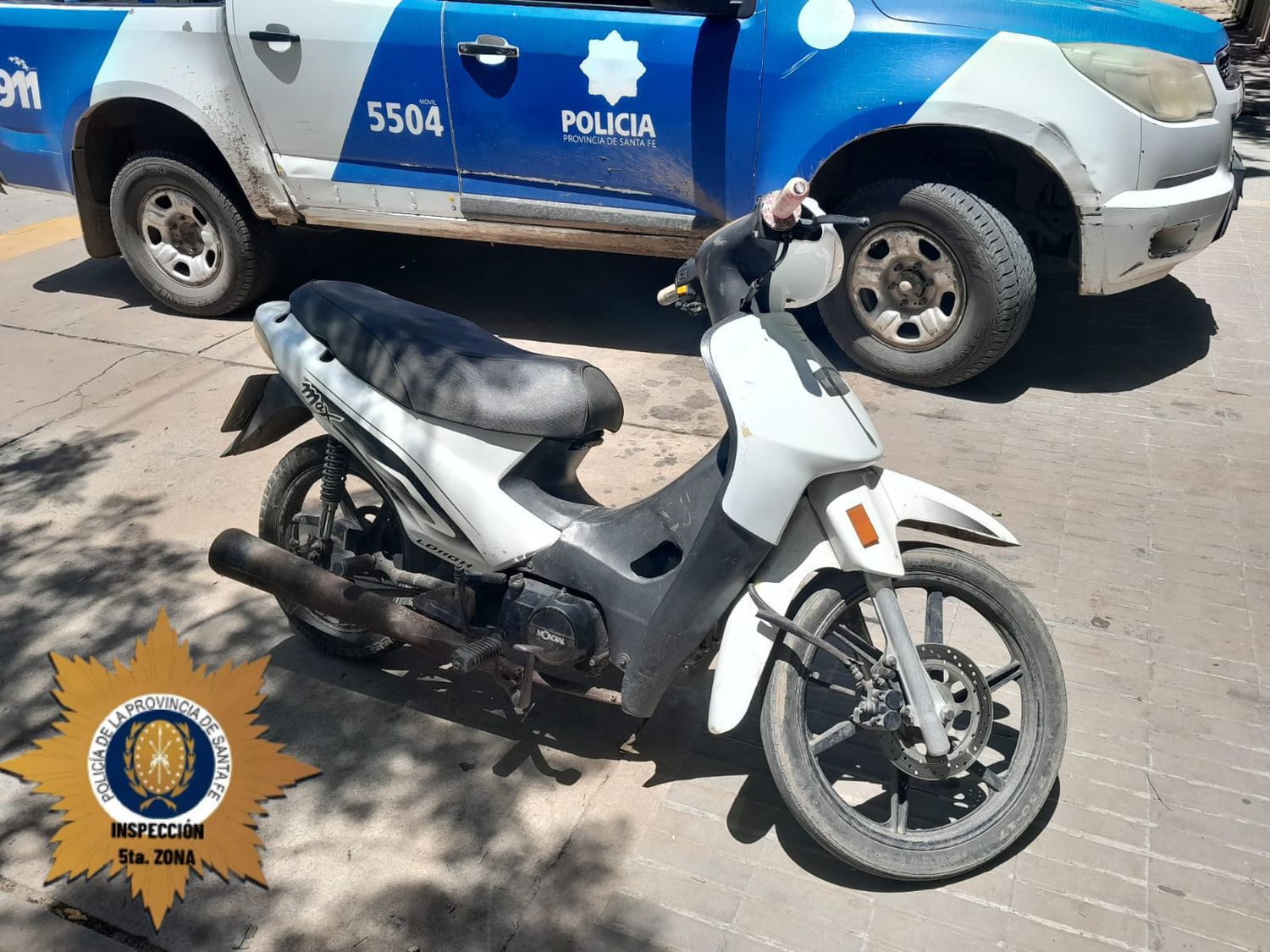 La policía recuperó una moto robada