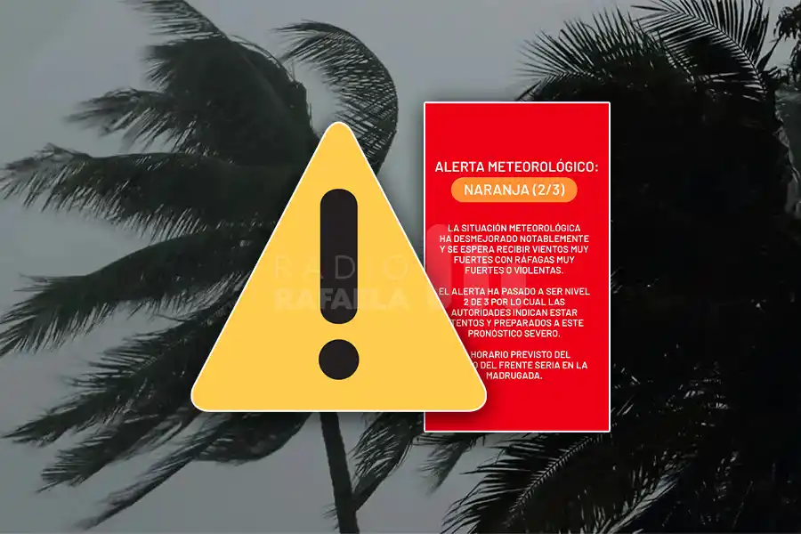 Empeorarán las condiciones climáticas: informaron un Alerta Naranja para Rafaela y la zona