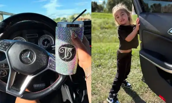 Tamara Báez mostró su nuevo Mercedes Benz y respondió a las críticas: “Este me lo compré yo”