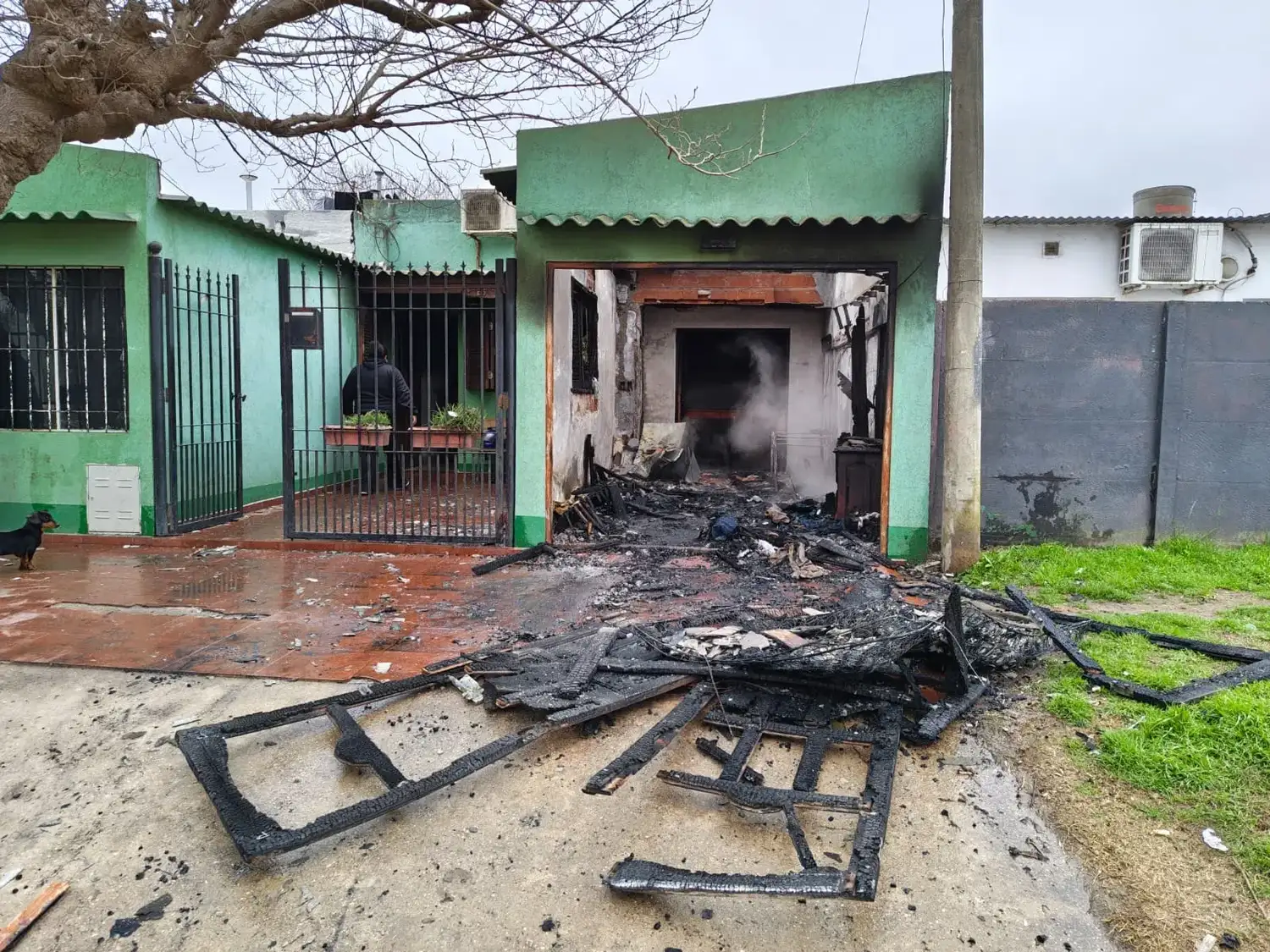 Lamentable episodio en la vivienda de Vuelta de Obligado al 600. Foto: BVVT