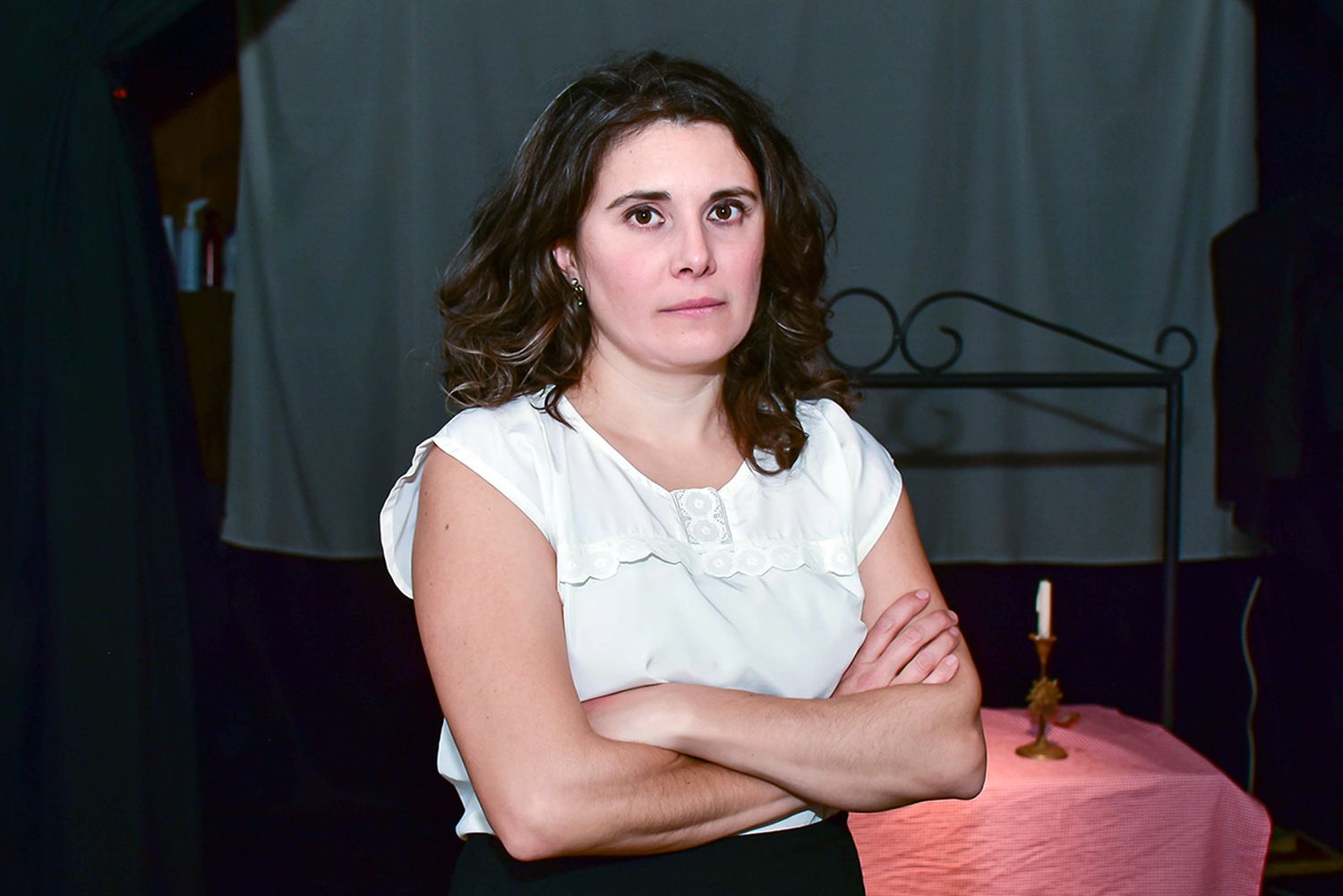 Actuación. En la obra teatral “La Casa”, que ofrece con buenos resultados