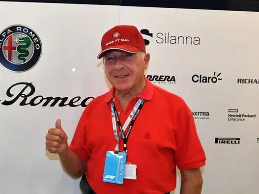 Cacho Fangio. Una fotografía de 2022 lo muestra en un evento de Alfa Romeo.