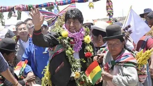Evo Morales fue reelecto por segunda vez, con el 60 por ciento de los votos