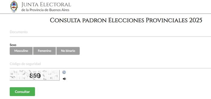 Padrón electoral web 2025