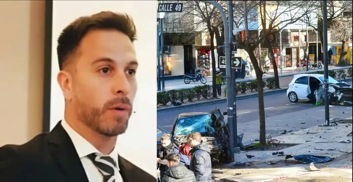 Maximiliano Insaurralde atropelló a la médica en el centro de La Plata.