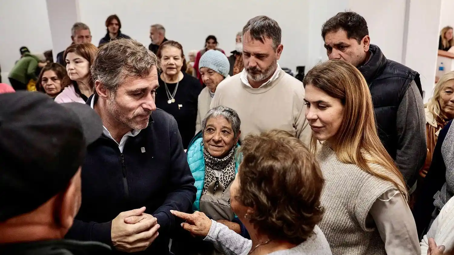 Achával, Laurent y Peralta encabezaron el acto de apertura en Pilar centro.
