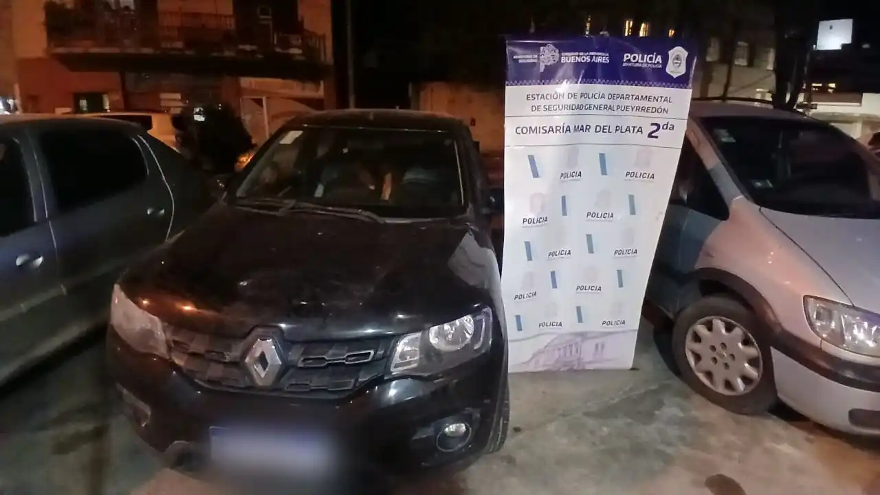 imágenes del vehículo recuperado