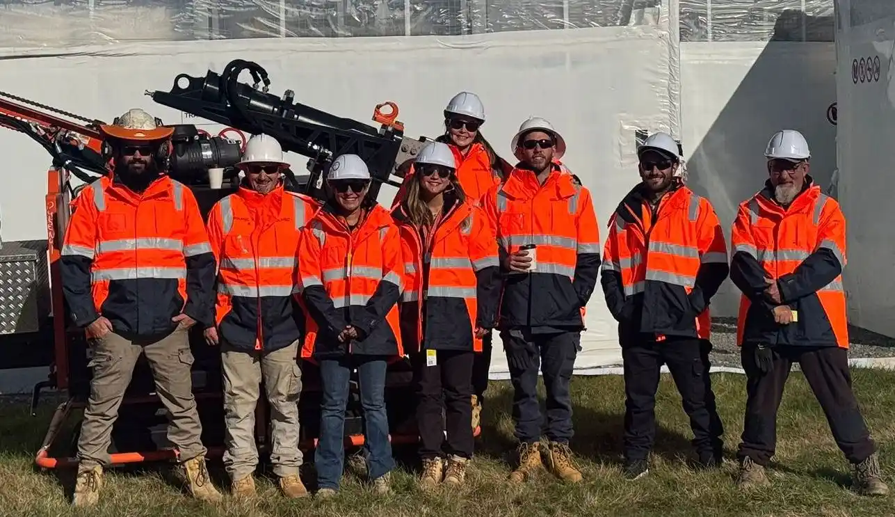 En Christchurch New Zealand, con compañeros del trabajo-