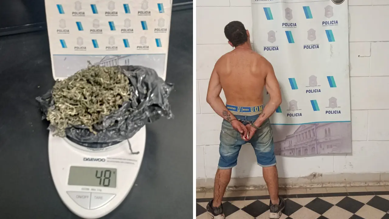 Aprehendieron a un hombre y secuestraron marihuana durante un operativo preventivo