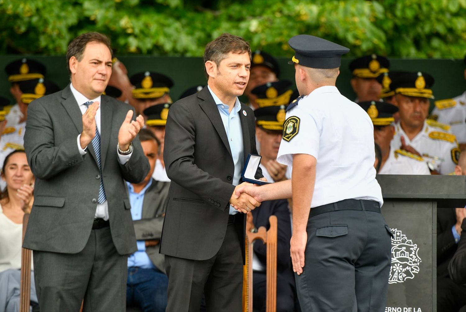 Día de la Policía bonaerense: Kicillof pidió unificar la investigación por narcotráfico en el ámbito federal