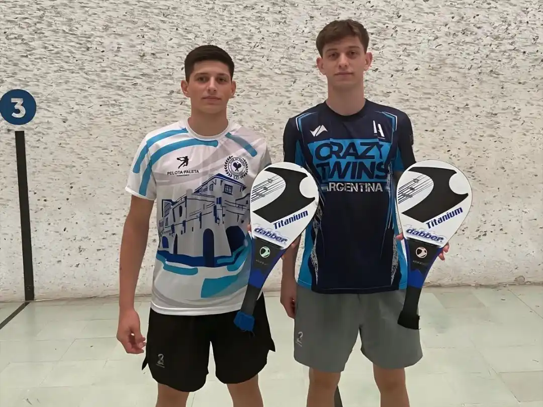 Orgullo chascomunense: los hermanos Leclercq representarán a Buenos Aires en el Argentino Sub 22 de pelota paleta