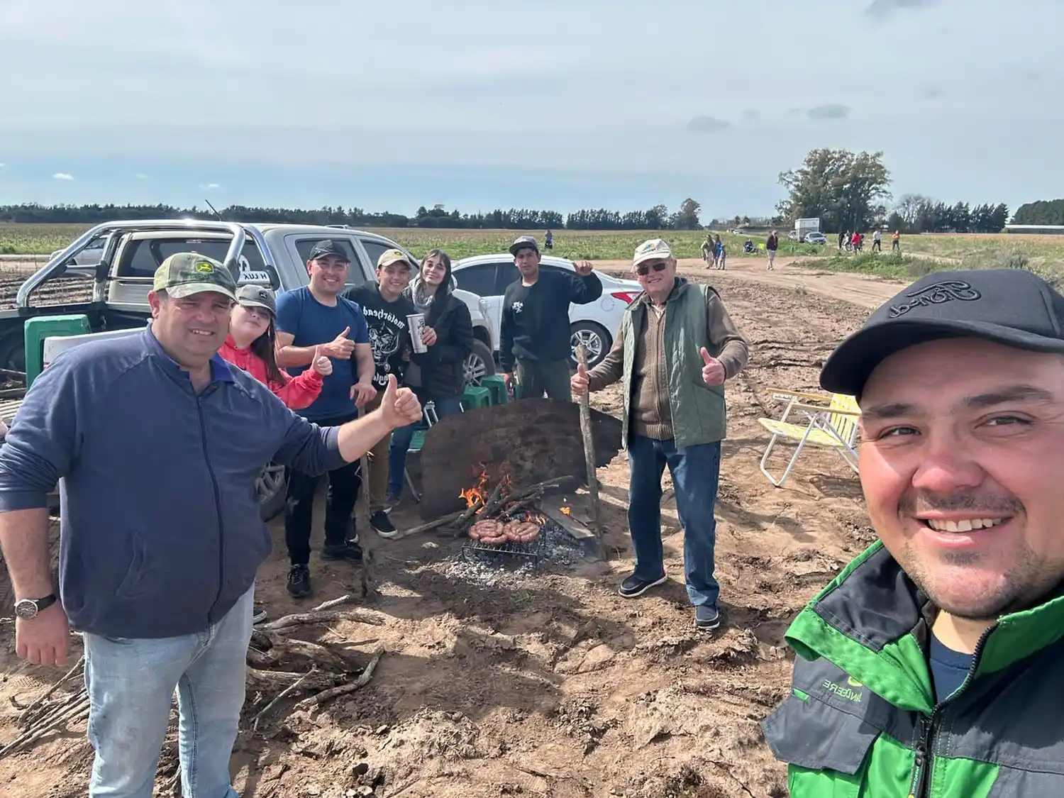 Rally Federal: a full en la curva de los reporteros