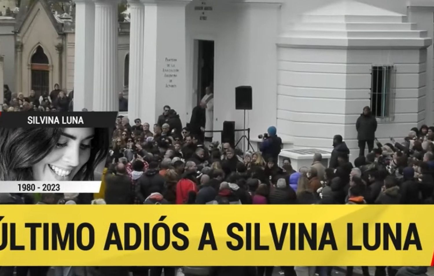 Silvina Luna ya descansa en el Panteón de Actores: así la despidieron en el cementerio de la Chacarita