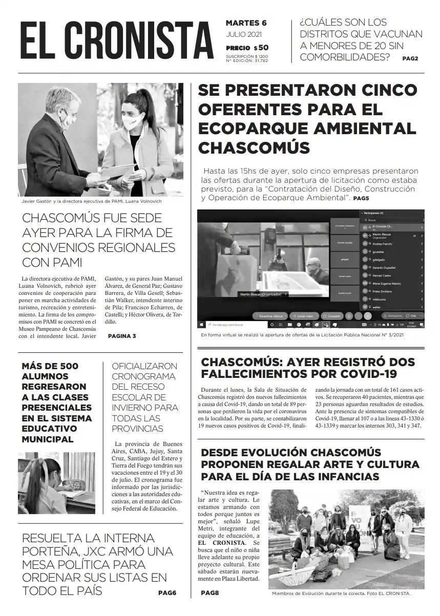 Tapa 6 de julio 2021