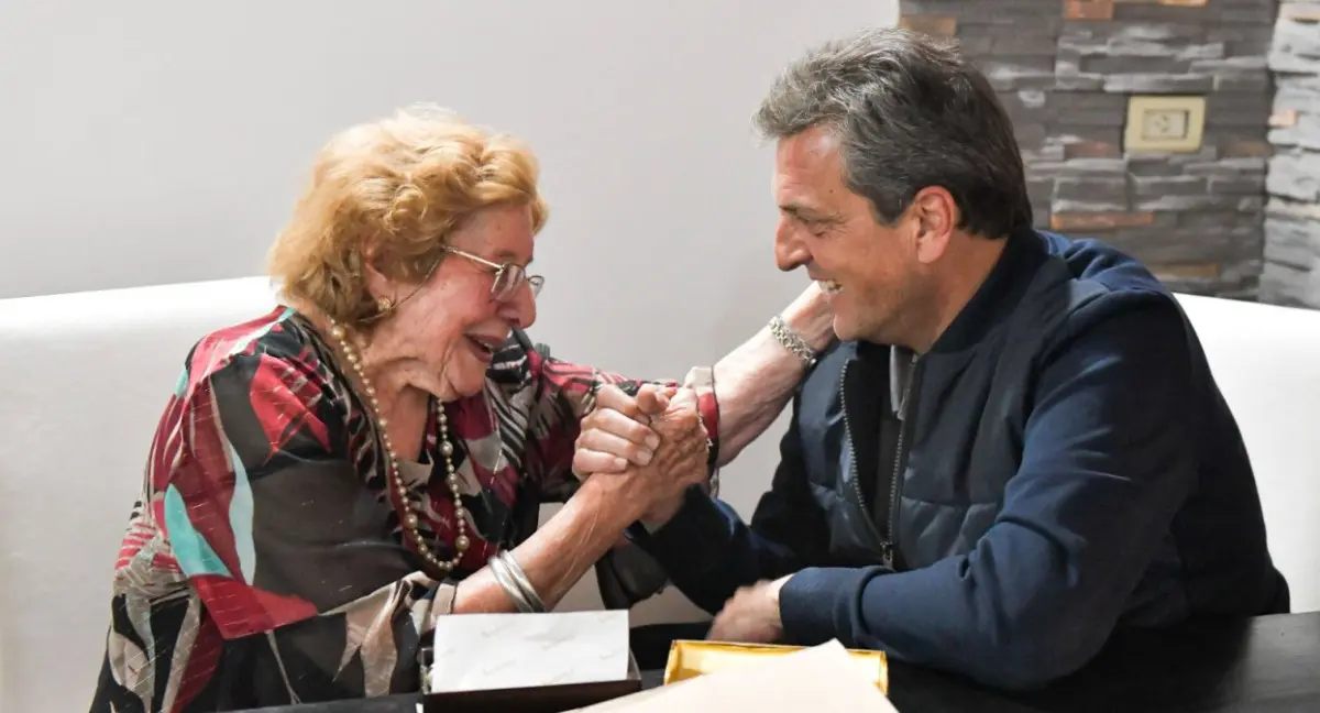 Magdalena recibió en su casa a Massa.