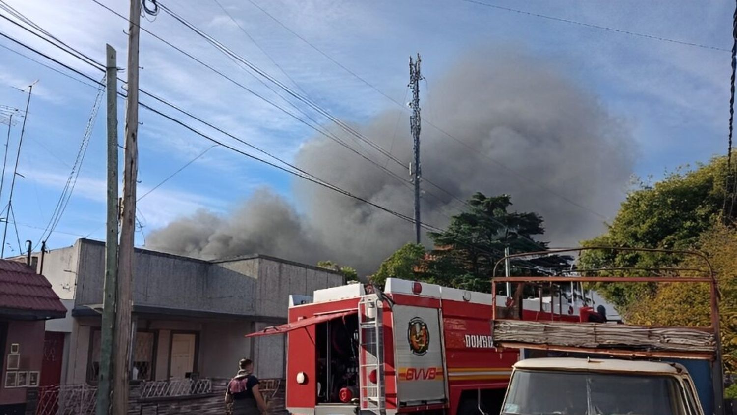El incendio de la pañalera en Lomas del Mirador, en La Matanza.