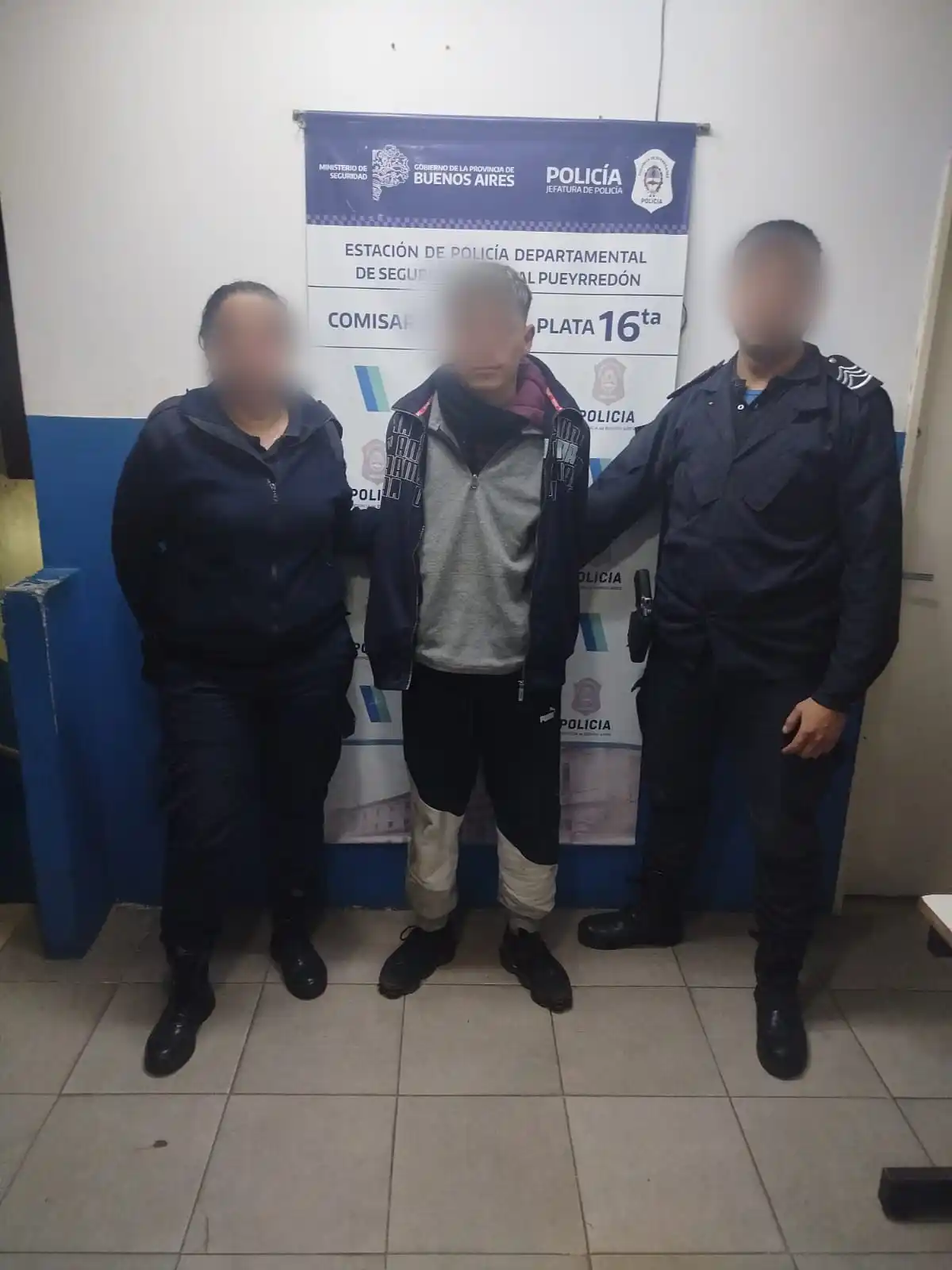 Uno de los detenidos.