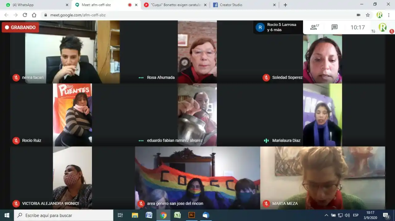 Se realizó una conferencia para pedir justicia por Adriana “Cuqui” Holzinger Bonetto
