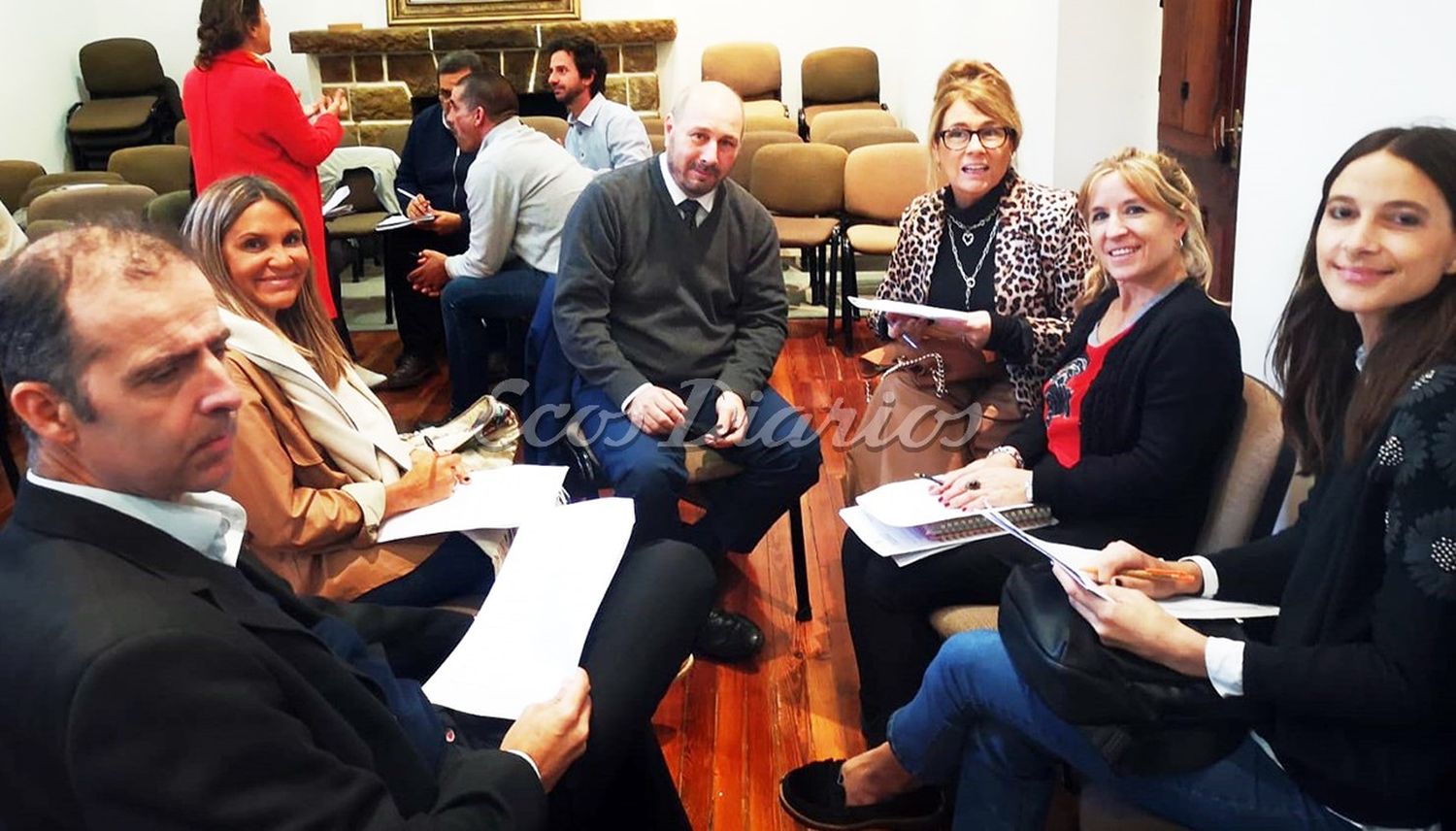 Concurrido. Encuentro en la sede del Colegio de Magistrados