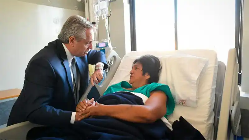 El Presidente visitó a Milagro Sala y denunció "un sistema de persecución"