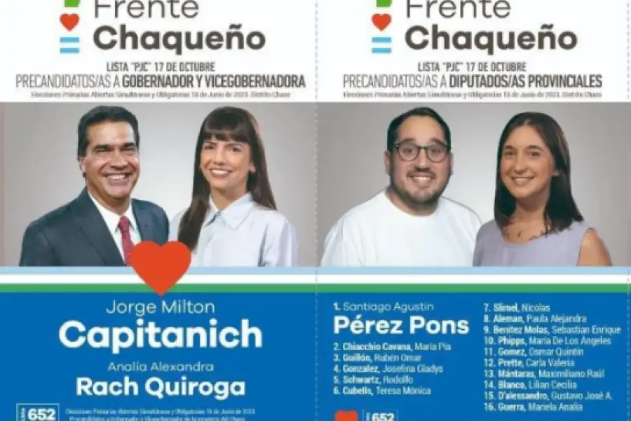 Gomez, ocupa el 11º lugar en la lista de diputados de Capitanich