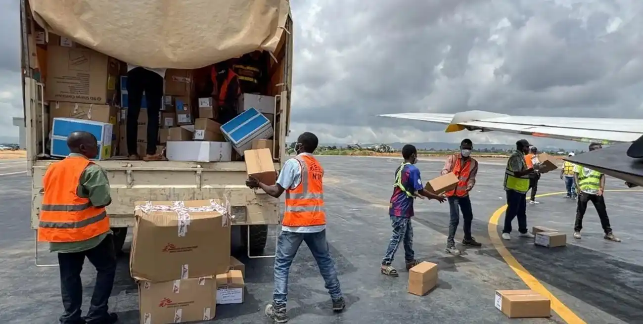 Operativo de Médicos sin Fronteras este martes en Congo.