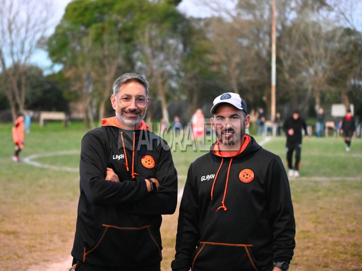 Danilo Borro, primer presidente del club, y Gonzalo Saucedo, mentor y coordinador deportivo (crédito: MR Fotografía).