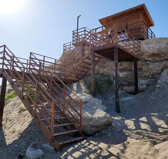 Funciona nueva bajada a la playa en la zona de los campings