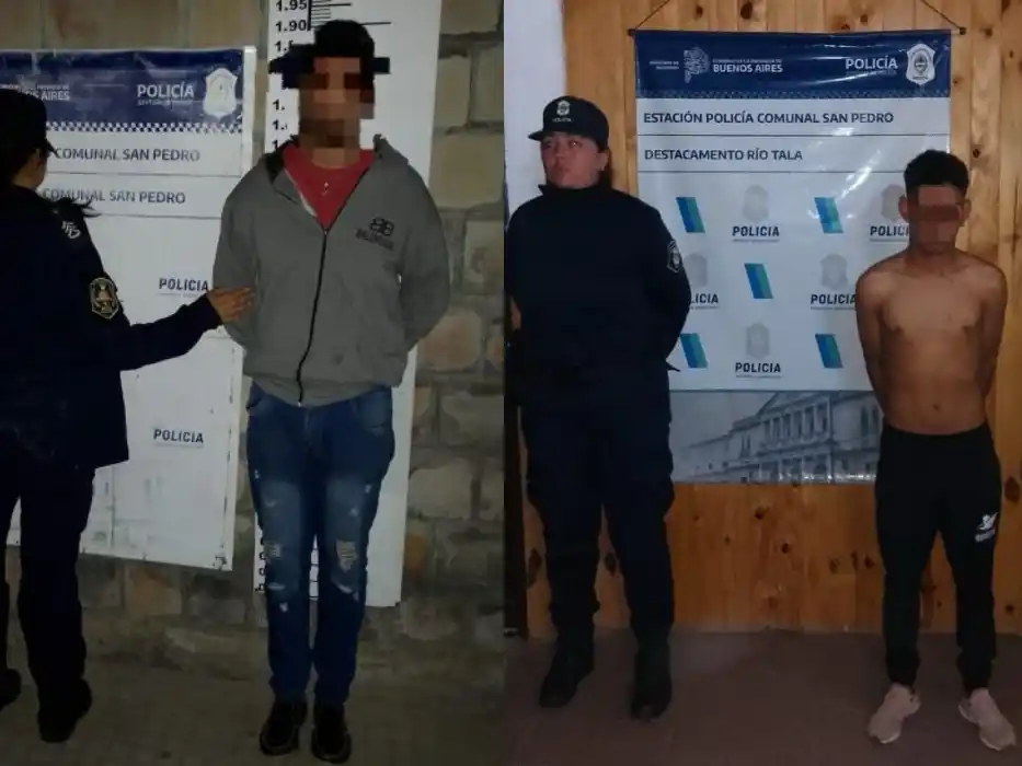 Los casos se dieron en calle Bozzano y en Río Tala.