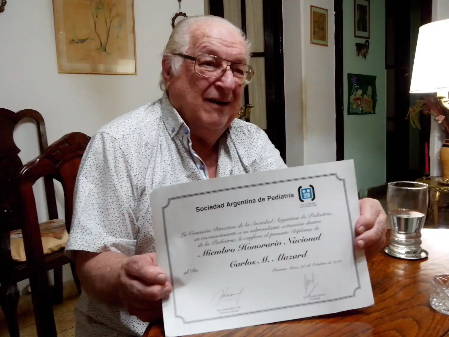 Murió el reconocido pediatra Carlos María Alazard