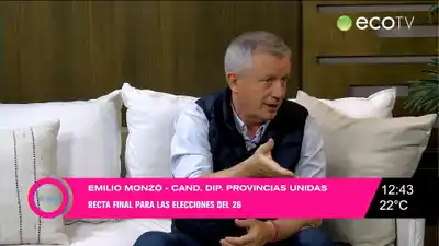 Emilio Monzó analizó qué se juega el domingo en las legislativas nacionales
