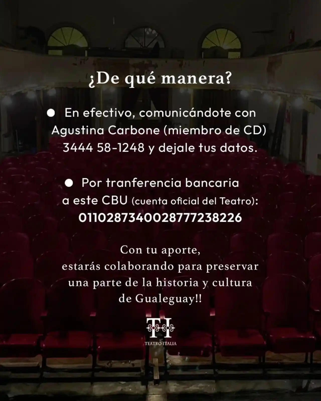 depositar teatro