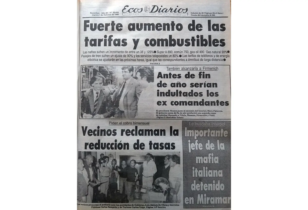 Jueves 1 de febrero de 1990