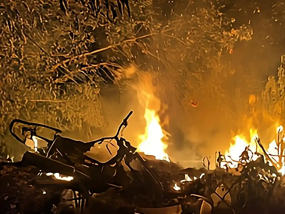El foco ígneo fue sofocado por los voluntarios.