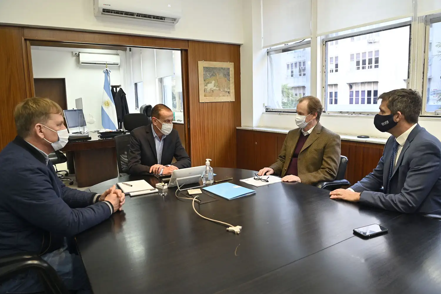 Reunión de Bodet con el titular de Vialidad Nacional