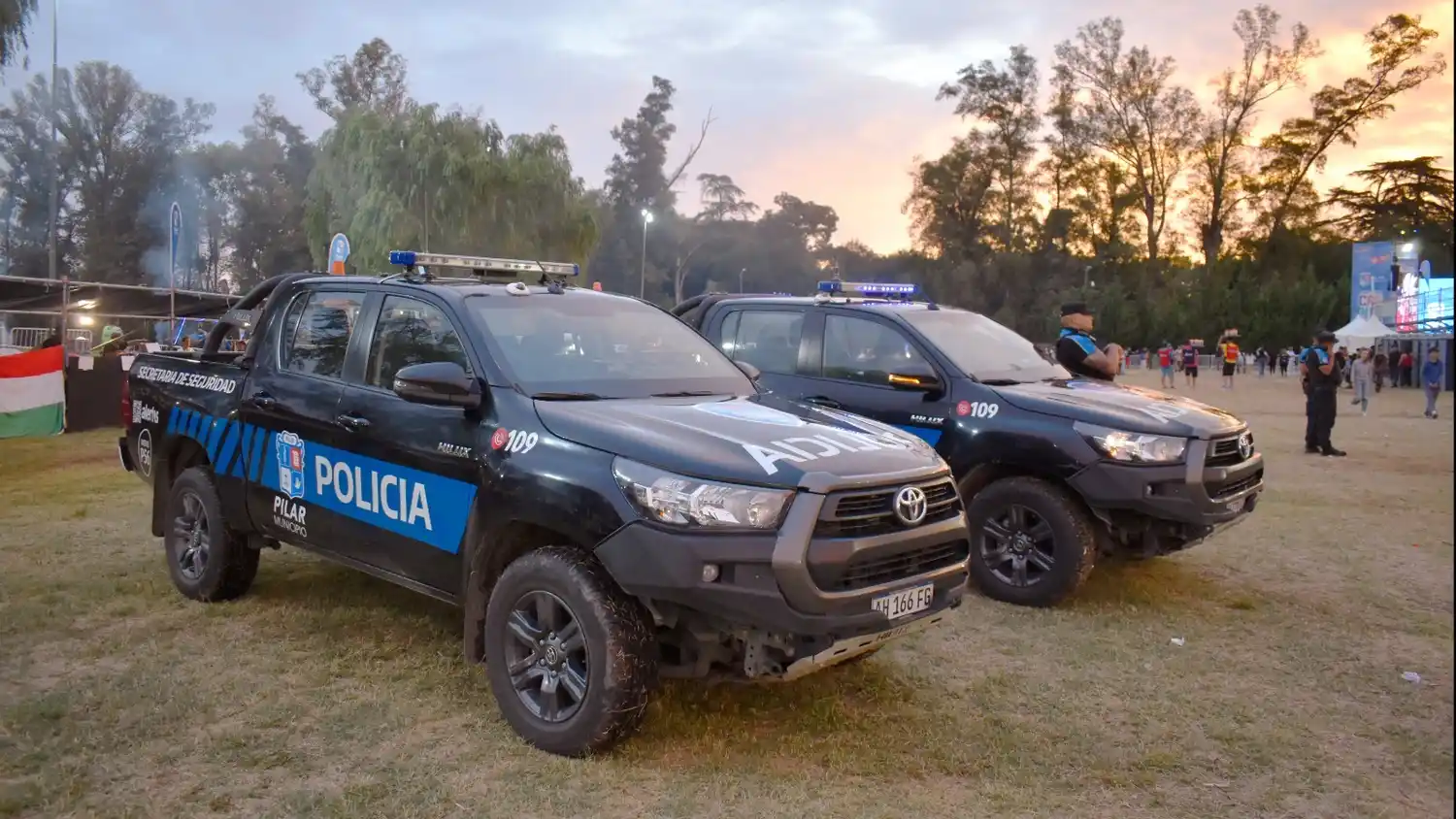 Los retenes se apostaron en todas las localidades, incluido el Microestadio Municipal, donde se celebraron los Carnavales.