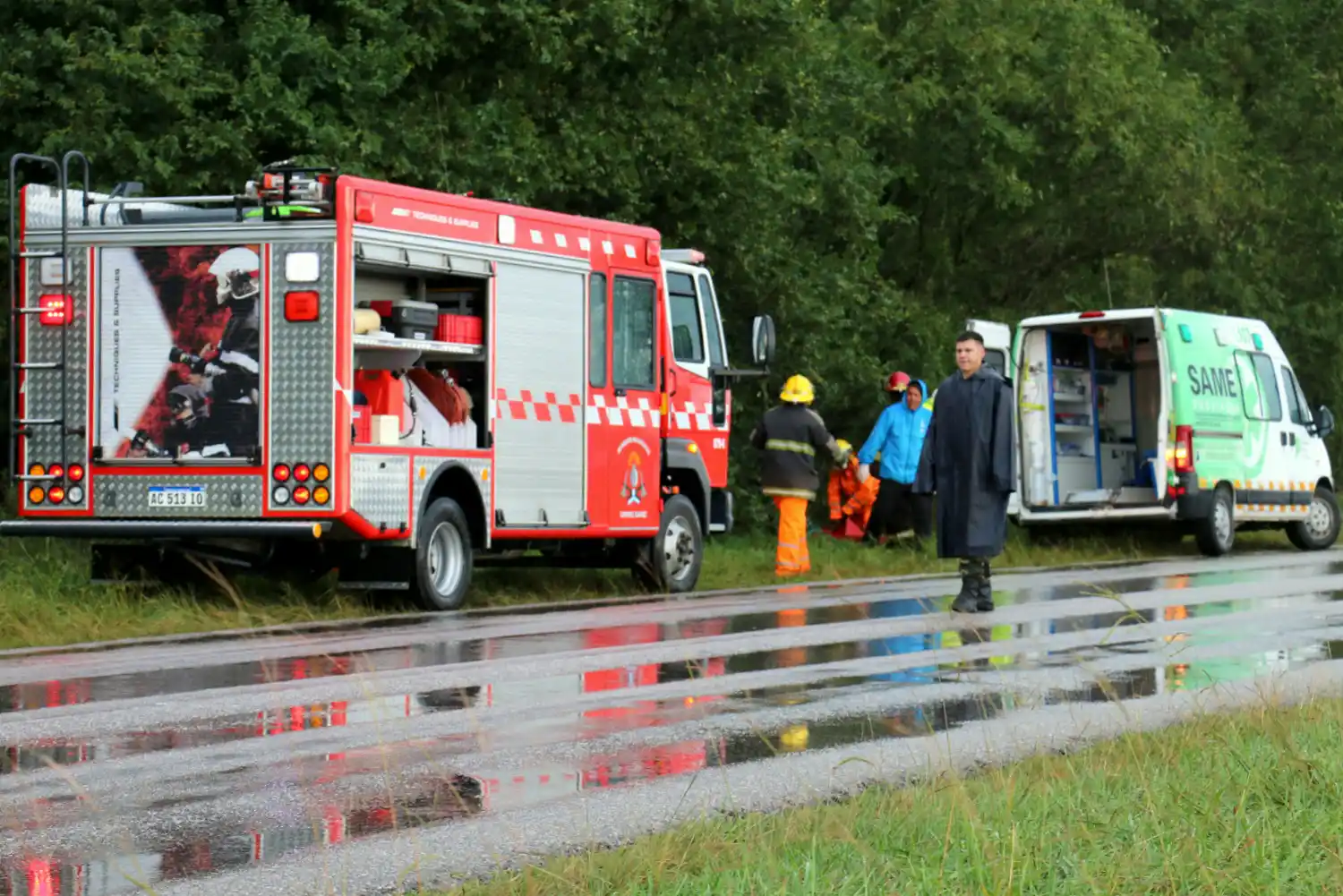 Vuelco en la ruta 85, en Coronel Suárez: falleció el conductor del vehículo