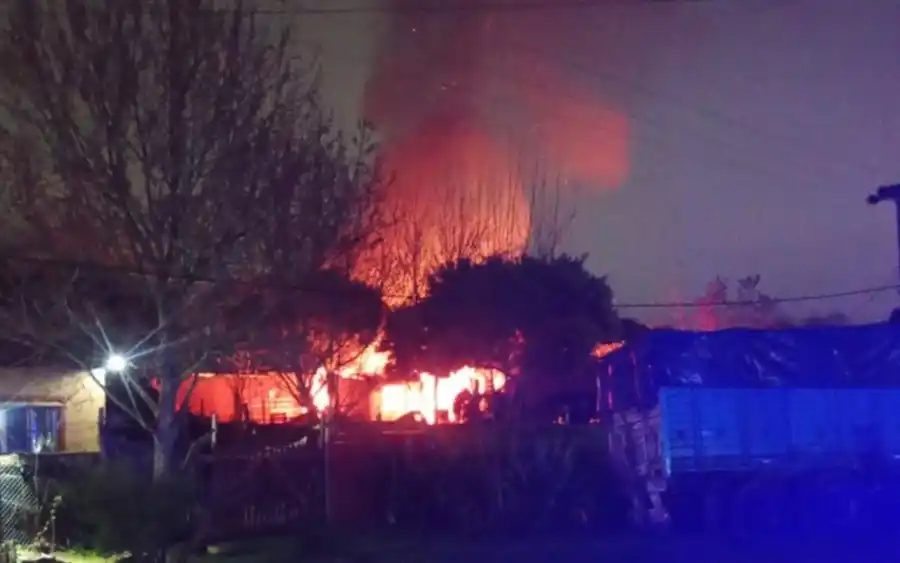 Incendio mortal en una casa de Gesell