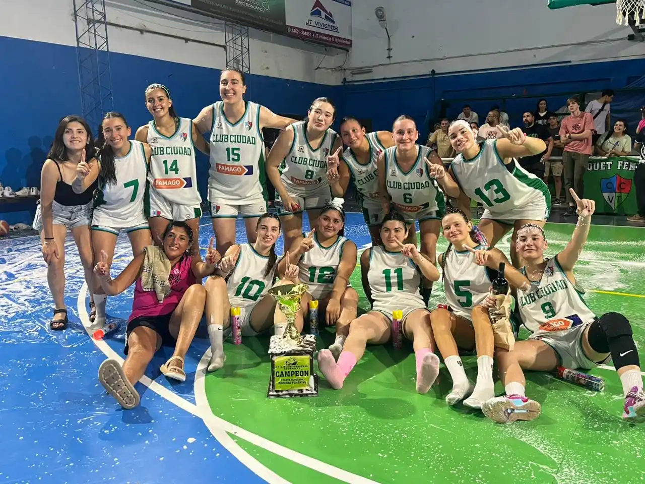 Con mucha autoridad, Ciudad pudo cerrar un partido que las tuvo complicadas por varios pasajes. Foto: Fabián Gallego