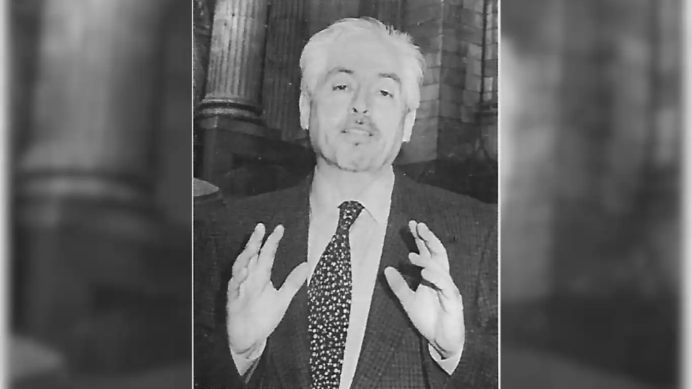 Carlos “Chango” Funes, biógrafo de Juan Perón e inspirado poeta. (Archivo Gráfico y Museo Histórico)