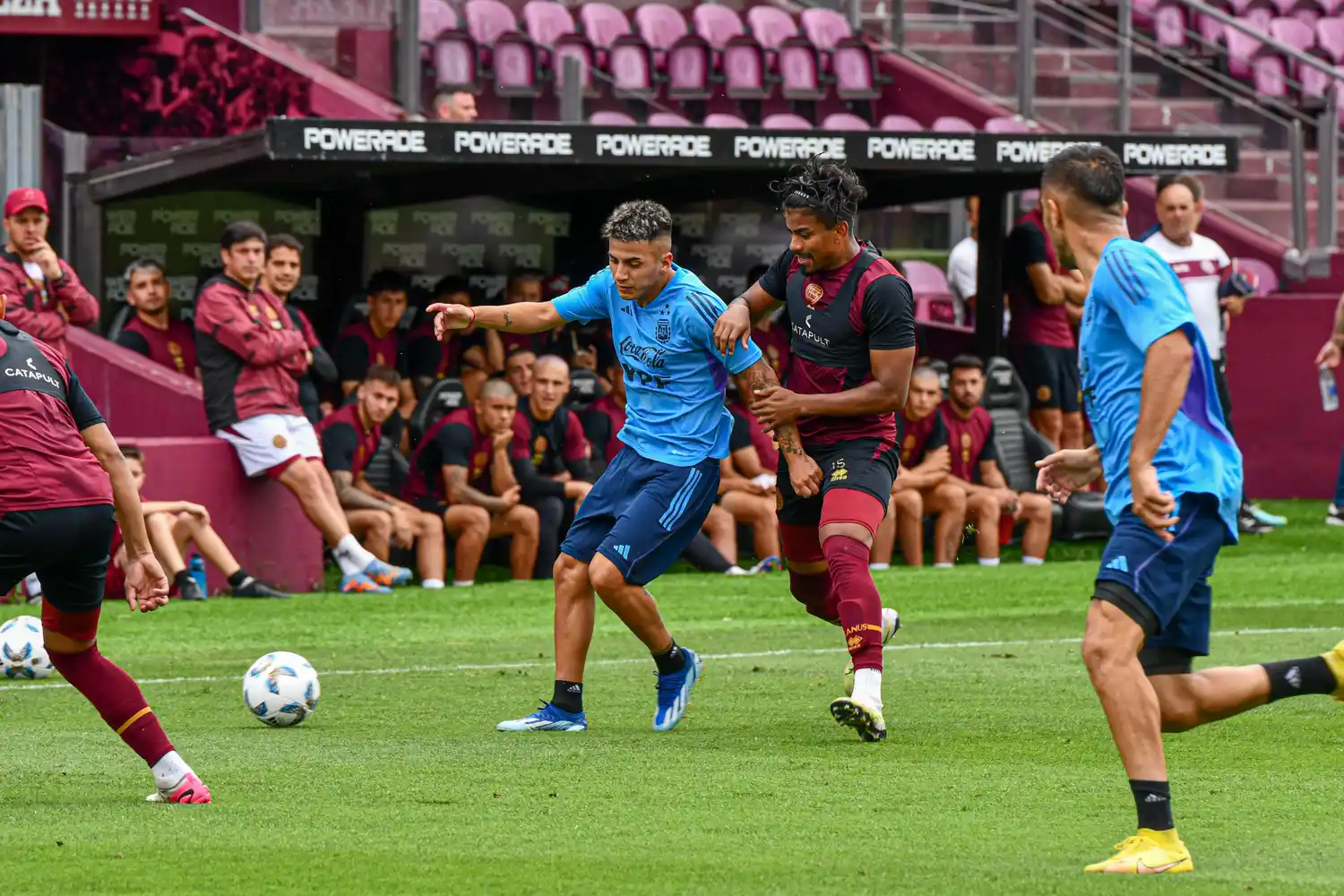 FOTO AFA La selección se probó con Lanús.