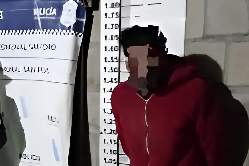 El delincuente fue trasladado a la Comisaría.