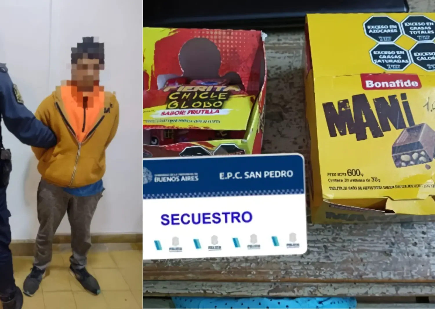 El ladrón fue trasladado a la Comisaría.
