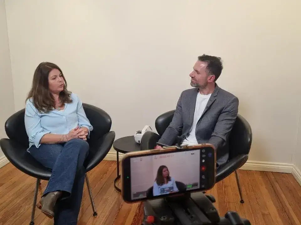Sandra Mordentti con Rodrigo Rotonda.