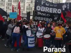 El Polo Obrero se movilizó hoy en Entre Ríos